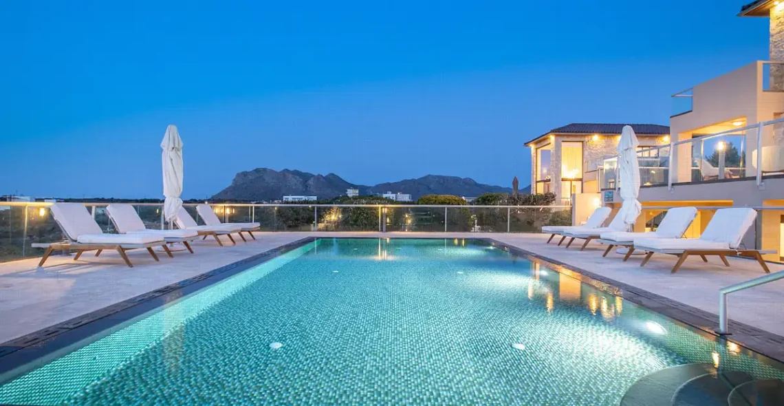 rent a villa in chania with pool