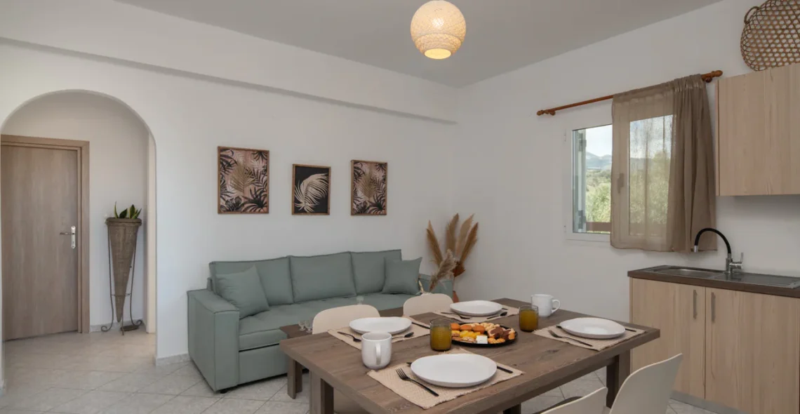 Louisa Apartment: Open-plan living room