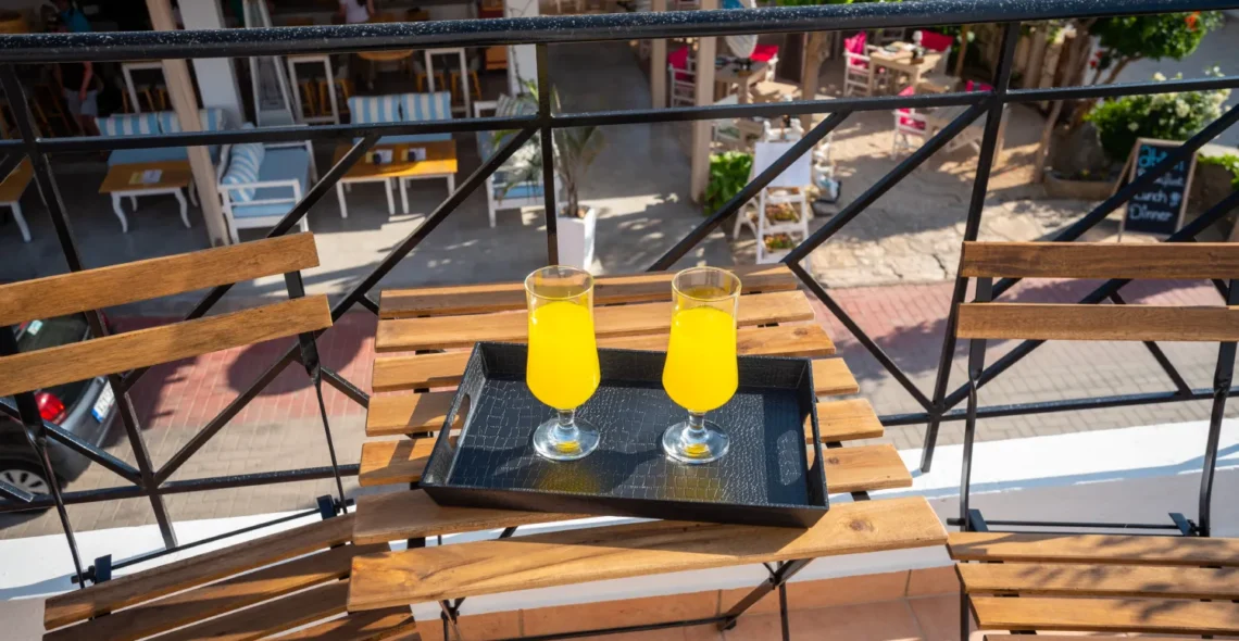 Athinais Suites A1 & A2: Common Balcony, where you can enjoy your breakfast